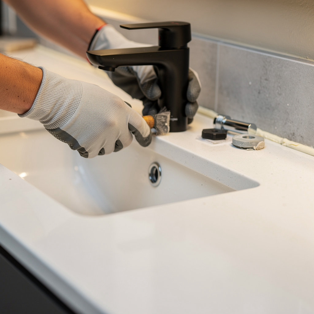 LOYA HOME IMPROVEMENTS, LLC modern bathroom remodel in Phoenix with desert-inspired design and efficient fixtures